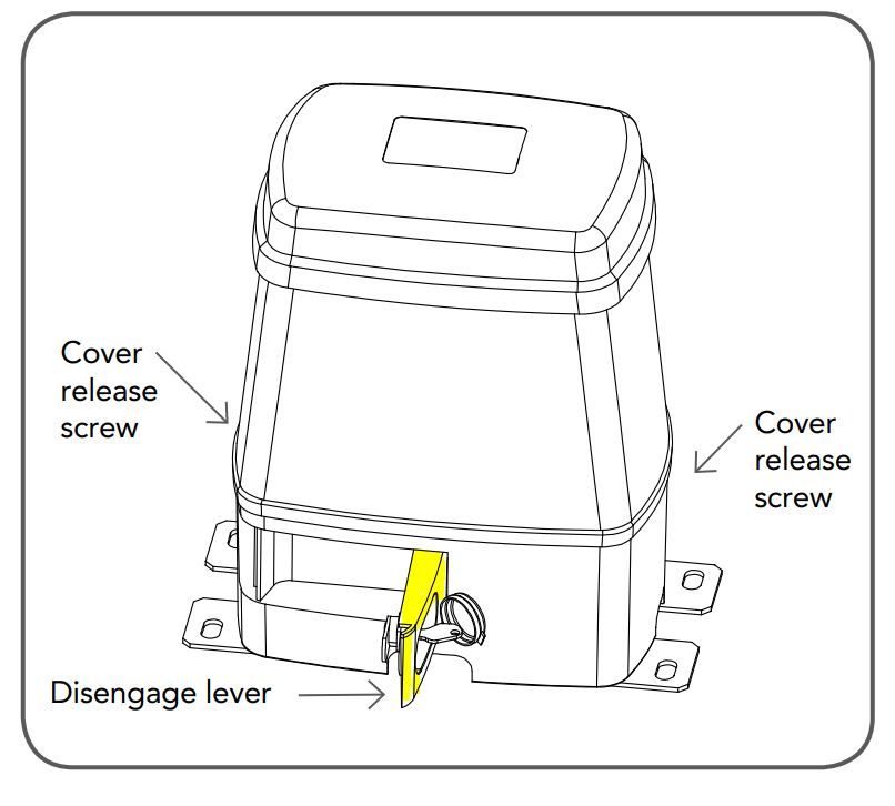 How to manually open electric gate